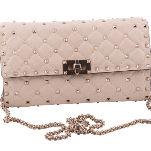 Offwhite Rockstud Spikes Clutch Shoulder Bag