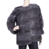 Grey Souple Saga Mink Long Jacket