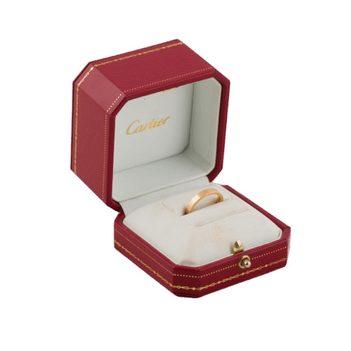 Yellow Gold Cartier Logo Wedding Band