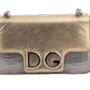 Silver/Gold DG Logo Bi-color Satchel Shoulder Bag