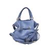 Lilac Premiere Leather Drawstring Shoulder Bag