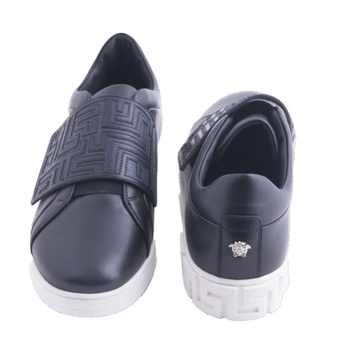 Black Men's Leather Sneakers