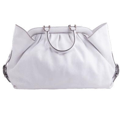 White Leather Tote