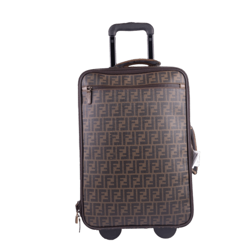 Olive/Black Zucca Print Carryon Luggage Bag