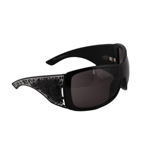 Black Mask Embellished Sunglasses