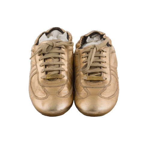 Gold Metallic Sneakers