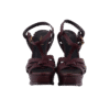 Brown Leather High Heel Sandals