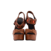 Brown X Orange High Heel Sandals