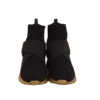 Black X Gold Slip on wedge sneakers