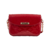 Red Pomme D'Amour Monogram Vernis Leather Rodeo Drive Bag