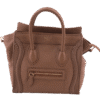 Camel NanoLuggage Pebbled Leather Cross Body Bag