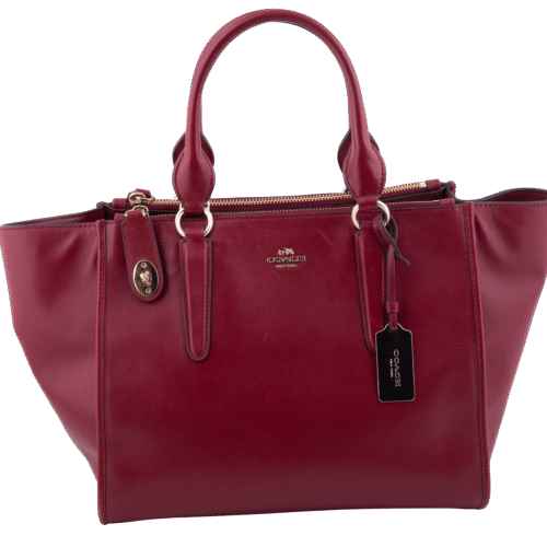 Burgundy Carryall Trapeze Tote Bag