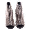 Black Kiss Spikes Booties High Heels Shoes