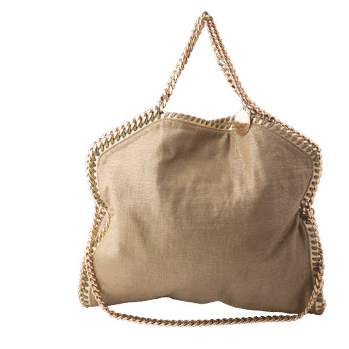 Gold Falabella 3 Chains Shoulder Bag