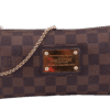 Brown Eva Clutch Damier Ebene Shoulder Bag