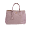 Prada Nude Saffiano Lux Leather Large Double Zip Tote