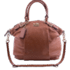 Camel Madison Lindsey Satchel Shoulder Bag