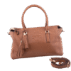 Camel Robinson Bowler Leather Shoulder Bag