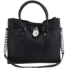Black Hamilton ToteTop Handle Bag