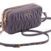 Blue Matelasse Camera Bag