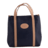 Navy Shopping Tote Shoulder Bag