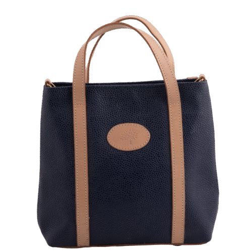 Navy Shopping Tote Shoulder Bag