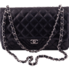 Black Jumbo Classic Double Flap Lambskin