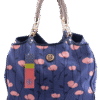 Blue Cotton Canvas Print Hobo (New)