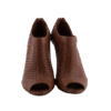 Brown Peep Toe High-Heels Sandals