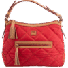 Red Quilted Hobo Shoulder Bag