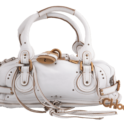 White Paddington Leather Shoulder Bag