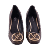 Brown Monogram Madeleine Square -Toe Pumps