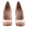 Bicolor Off-white and Beige Pumps High Heels