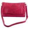 Red Fold-over Red Kipp Messenger Leather Bag