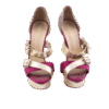 Christian Louboutin Straps Peeptoe Platform Sandals