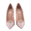 Beige Patent Leather - RockStud Heels