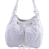 White Starisma Dalila drawstring Hobo Shoulder Bag
