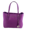 Purple Jet Set Saffiano Medium Shopper Tote