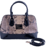 Beige ython Shoulder Bag