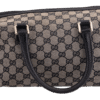 Beige/ Brown GG Monogram Boston Top Handle Bag
