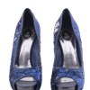 PHILIPP PLEIN Peep Toe Sequin High Heels