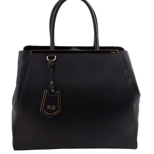 Black 2Jours Shopper Tote Bag