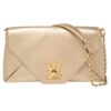 Gold Leather Love Note Clutch Shoulder Chain Bag