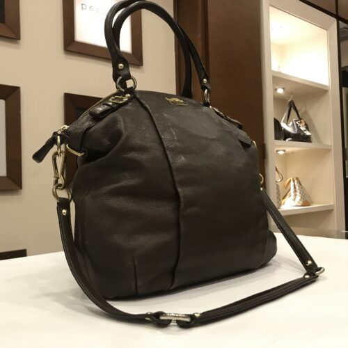 Brown Leather Tote Shoulder Bag