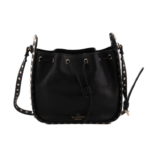 Black Mini Rockstud Crossbody Bag
