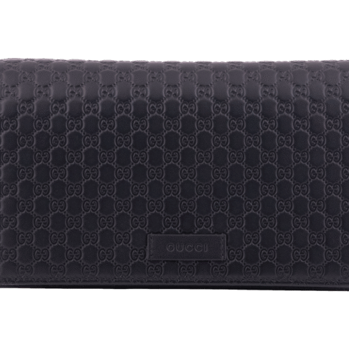 Black Micro - Guccissima Clutch Leather Crossbody Shoulder Bag
