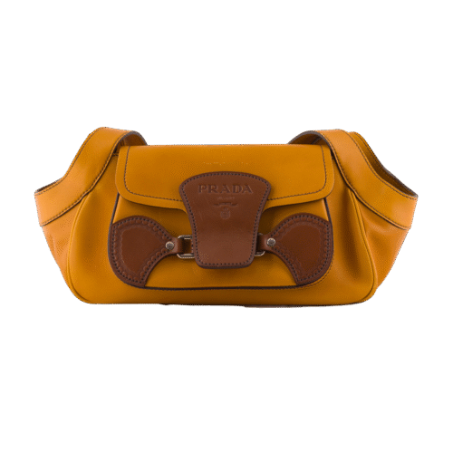 Yellow Patent Leather Mini Clutch